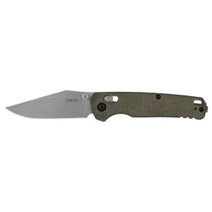 Kershaw Bel Air Folding Knife - 3" - Clip Point - Micarta OD Canvas