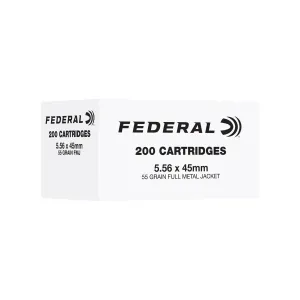 Federal 5.56 NATO 55gr FMJ - Box of 200
