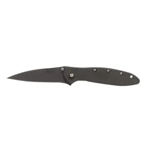 Kershaw Knives Leek Assisted Opening 3" Wharncliffe Blade - Plain Edge - Black