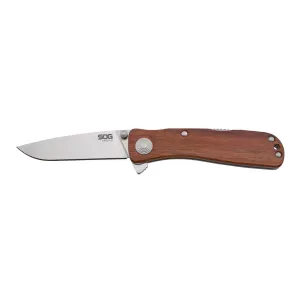 SOG Twitch II Folding Knife - Drop Point - 3.55" - Rosewood