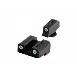TRUGLO Brite-Site Tritium Night Sights Glock 42/43/43X/48 - Green