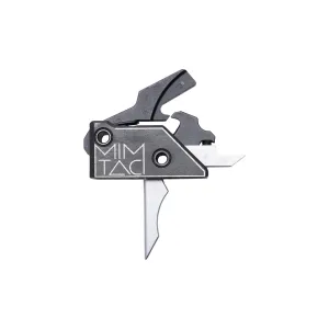 MIMTAC Drastic AR-15 Drop-In Single Stage Trigger - 3.5lb - Silver - Flat