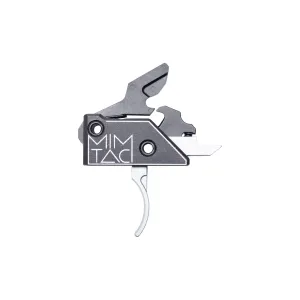 MIMTAC Drastic AR-9 Drop-In Single Stage Trigger - 3.5lb - Silver - Curved
