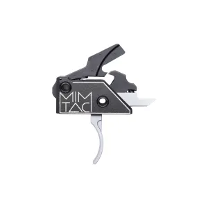 MIMTAC Drastic AR-15 Drop-In Single Stage Trigger - 3.5lb - Silver - Curved