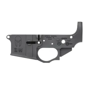 Spikes Tactical AR-15 Lower Receiver - Spartan Logo - Stripped Lower - BLEM