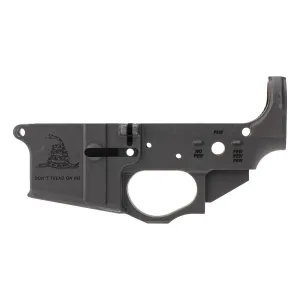 Spikes Tactical AR-15 Lower Receiver - Gadsen Logo - Stripped Lower - BLEM