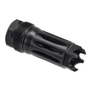 Faxon Firearms Muzzlok Stainless Steel Plan B Flash Hider - 1/2x28 - .250" Bore
