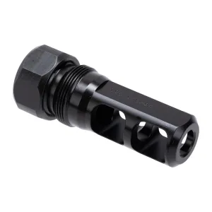 Faxon Firearms Muzzlok Stainless Steel Plan B Muzzle Brake - 5/8x24 - .375" Bore