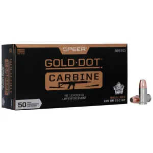 Speer Gold Dot Carbine 9mm Luger 135gr HP - Box of 50