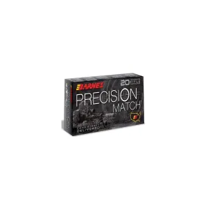 Barnes PRECISION MATCH 6.5 PRC 145gr Match Burner OTM BT - Box of 20 - Ammo