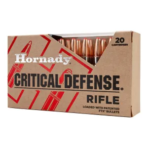 Hornady Critical Defense 308 Win 155gr FTX - Self-Defense Ammo - 20rd