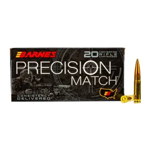 Barnes PRECISION MATCH 300 Blackout 125gr Match Burner OTMFB - Box of 20