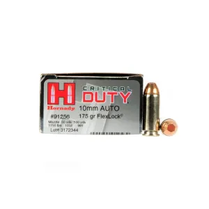 Hornady Critical Duty 10mm Auto 175gr FlexLock - Box of 20