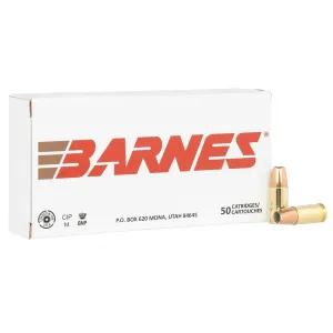 Barnes Defense 9mm Luger 124gr Sierra JHP - Box of 50