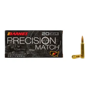 Barnes PRECISION MATCH 5.56 NATO 69gr Match Burner OTM BT - Box of 20
