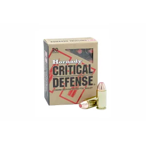Hornady Critical Defense 45 Auto +P 185gr FTX - Ammunition