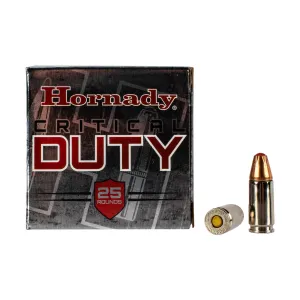 Hornady Critical Duty 9mm +P 124gr FlexLock - Box of 25