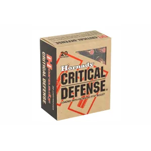 Hornady Critical Defense 45 Auto 185gr FTX - Self-Defense Ammo - 20rd