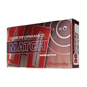 Hornady Superformance 223 Rem 75gr BTHP - Rifle Ammo - 20rd