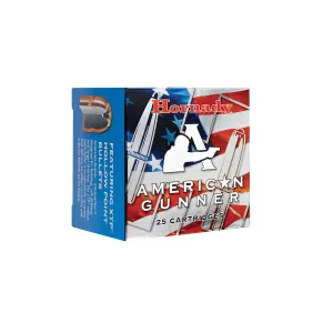 Hornady American Gunner 380 Auto 90gr XTP - Defensive Ammo - 25rd