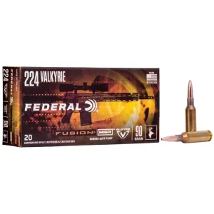 Federal Premium Fusion MSR 224 Valkyrie 90gr Fusion Soft Point - Box of 20