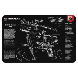 TekMat S&W M&P Handgun 17" x 11" - Cleaning Mat
