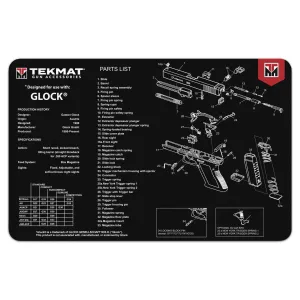 TekMat GLOCK Handgun 17" x 11" - Cleaning Mat