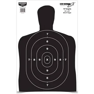 Birchwood Casey Eze-Scorer 12" x 18" BC-27 Black - Shooting Target - 10 Sheets