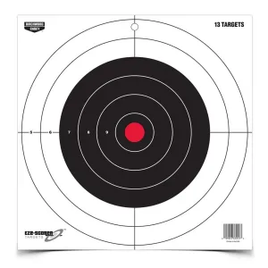 Birchwood Casey Eze-Scorer 12" Bullseye - Shooting Target - 13 Sheets