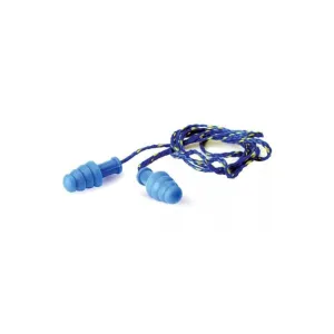 Walker's Corded Rubber Ear Plugs NRR 27dB - Blue
