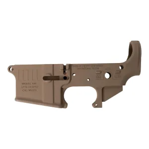 Sons of Liberty Gun Works Rebellious Stripes AR-15 Stripped Lower Receiver - FDE