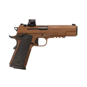 SIG Sauer X Series Optic Ready .45 ACP 1911 Pistol with Romeo-X Compact Red Dot Optic - 5" - Coyote - 2x 8rd Mags