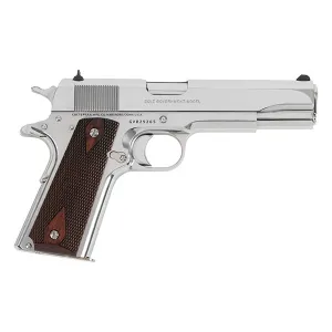 Colt 1991 Government .45 ACP 1911 Pistol - 5" - Silver - 1x 7rd Mag