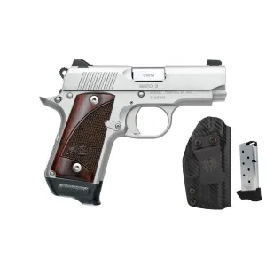 Kimber Micro 9 RTC 9mm 1911 Pistol With Holster - 3.15" - Stainless - 2x 7rd Mags