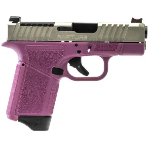 Gforce Arms RAPTURE Optic Ready 9mm Pistol - 3.25" - Pink/Stainless - 1x 12rd Mag