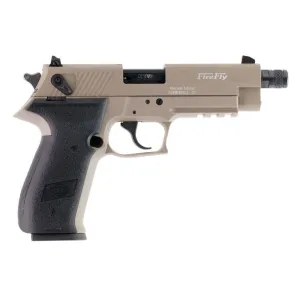 American Tactical Inc GSG Firefly .22 LR Rimfire Pistol with Threaded Barrel - 4.9" - Tan -  1x 13rd Mag