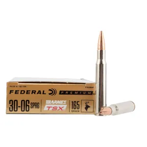 Federal Premium 30-06 Springfield 165gr Barnes TSX - Box of 20