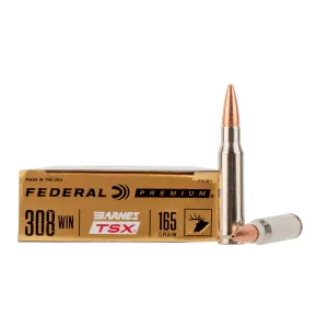 Federal Premium 308 Win 165gr Barnes TSX - Box of 20