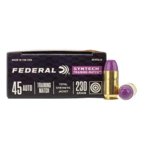 Federal American Eagle Syntech Training Match 45 ACP 230gr TSJ - Box of 50