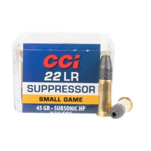 CCI Suppressor 22 LR 45gr Solid - Box of 50
