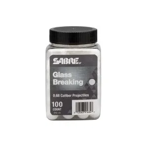 SABRE Glass Breaking 0.68 Cal Projectile - 100 Count