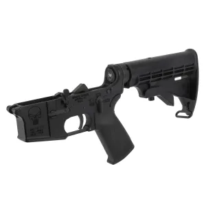 Spikes Tactical Complete Punisher Forged AR-15 Lower - Standard Kit - M4 Stock