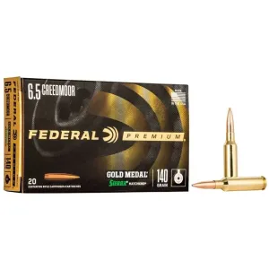 Federal Gold Medal 6.5 Creedmoor 140gr Sierra MatchKing BTHP Ammo - Box of 20