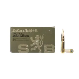Sellier & Bellot 300 BLK Subsonic 200gr FMJ Ammo - Box of 20