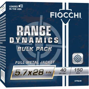 Fiocchi Range Dynamics 5.7x28mm 41gr FMJ Ammo - Box of 50