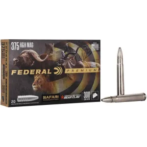 Federal Premium 375 H&H Magnum 300gr Trophy Bonded Bear Claw Ammo - Box of 20