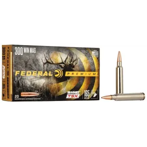 Federal Premium 300 Win Mag 165gr Barnes TSX Ammo - Box of 20
