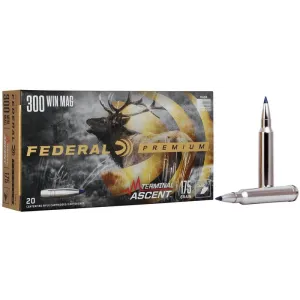 Federal Premium 300 Win Mag 175gr Terminal Ascent Ammo - Box of 20