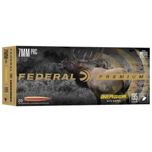 Federal 7mm PRC 195gr Ammunition Ammo - Box of 20
