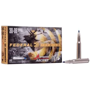 Federal Premium 30-06 Springfield 175gr Terminal Ascent Ammo - Box of 20